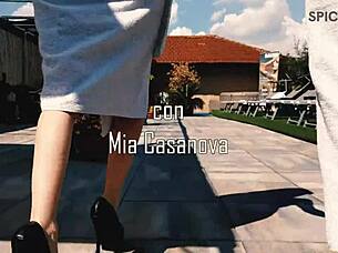 First Swinger Club Blowjob Leads to Public Cum Facial