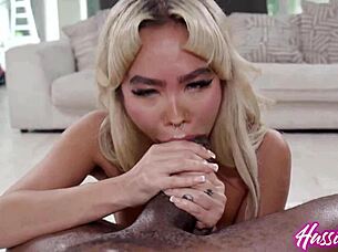 petite asian coed stretched by brickzilla's monster