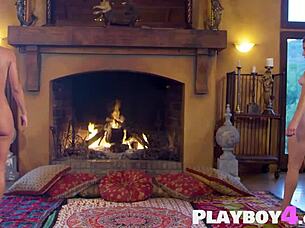 Two big ass babes daniella smith yoga striptease