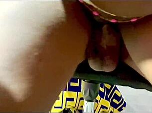 black girlfriend takes hard doggystyle pounding bent over in bedroom