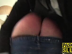 curvy babe toys pussy then gets hardfucked by maledom