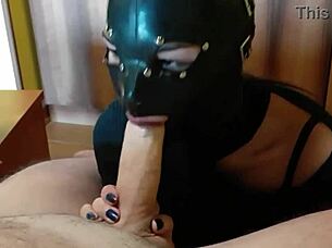 POV milf DEEPTHROATS monster cock SWALLOWS hot creampie load