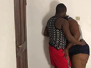 Granny fakes noise cooking to ride big black cock hard