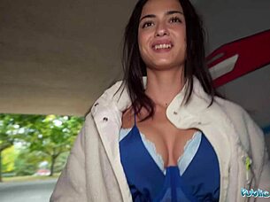 Spanish teen public outdoor pov blowjob tight pussy creampie