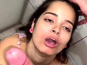 woke up craving sloppy deepthroat blowjob on wellington prado's big cock till he cums in my mouth