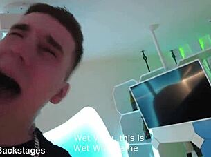 yo backstage mila ray's first monster cock deepthroat and ass fuck is insane