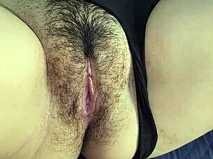 Stepdaughter Begs for Daddy's Thick Milk in Her Juicy Hairy Big Pussy Closeup