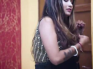 hot romantic indian couple fucks wildly when guest visits hindi style