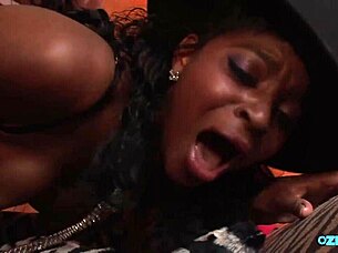 ebony secretary fucks boss for raise