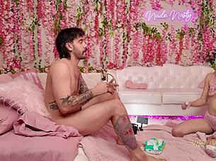 Della Cate Sneaks Into Nade Nasty's Pink Room Temptations?