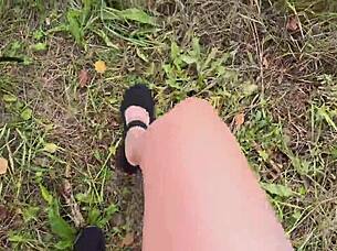 random guy in social experiment licks my pussy outdoors for real reactions