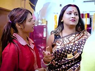 horny woman teaches fucking in desi gangbang style