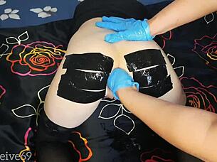 bottle deep in ass leads to extreme anal fisting stretch