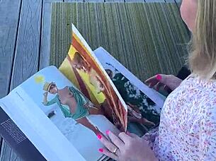 playboy mag sparks outdoor fetish play with petite blue eyed milf