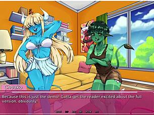 Demons Pound Futa Lesbians Wildly Now!