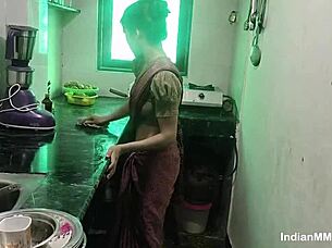 Indian Couple Hardcore Kitchen Fuck Orgasms