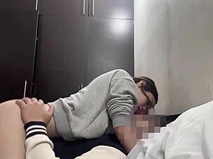 My horny roommate rides my hard cock passionately non-stop!