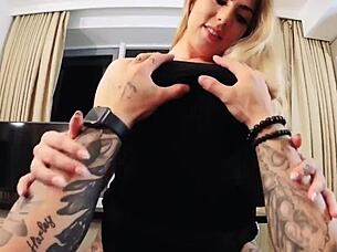 hot german blonde milf gets pounded hard in hotel room