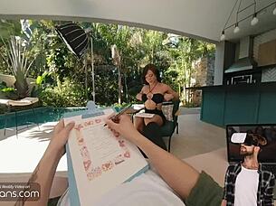 Brazilian shemale model takes hard anal in first interview pt 2