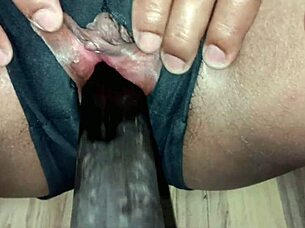 fat secretary's big tits bounce on boss cock