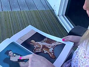 playboy mag sparks outdoor fetish play with petite blue eyed milf