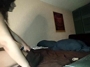 movie night ends with curvy latina's hard ass shaking fuck