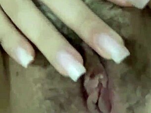 Hairy Pussy Solo Masturbation Teasing for Thick Cock Cravings