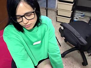 babe gets bent over for deepthroat and doggystyle anal