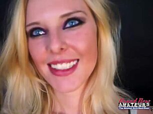 cutie mya sucks cock then bangs eating hot cum load