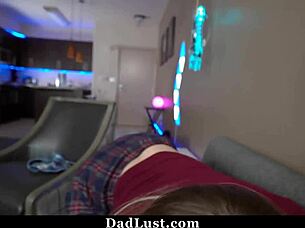 young cutie lets older guy pound her tight pussy pov