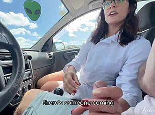 caught me slurping cock therapy publicly in his car