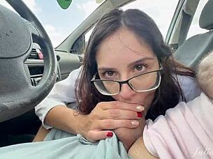 caught me slurping cock therapy publicly in his car