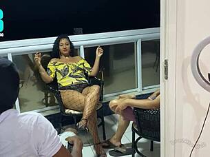 brazilian wife cucked by bull and friend in hot mmf threesome