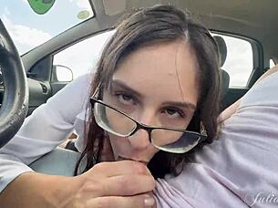 caught me slurping cock therapy publicly in his car