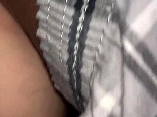 older guy fills petite latina's pussy with creampie passion