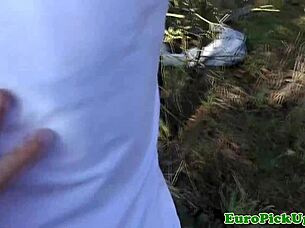 Pierced Euro Skater Sucks Cock Outdoors