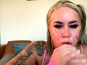 Can You Handle This Extreme Sloppy Deepthroat Ball Sucking?