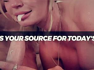 cute blonde chokes on upside down facefuck 💦😩