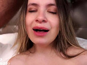 slim diana's tight ass gapes on oliver's monster cock orgasm