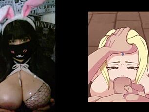 bbw goth big tits hentai dildo frenzy