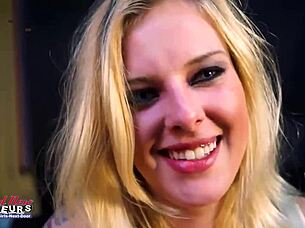 cutie mya sucks cock then bangs eating hot cum load