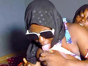 She Licks Pussy Wildly. Strap-On Pounds Me To Shaking Orgasms!