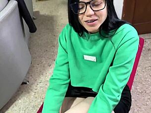 babe gets bent over for deepthroat and doggystyle anal