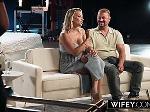 Cock Hungry Blonde Hotwife Sadie Rose Creampied Spooning Hubby