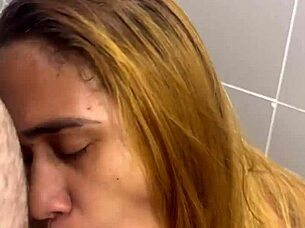 Big Booty Kiki Jiglez Guzzles Piss First Time Facial Cumshot on Curvy Homemade Brunette