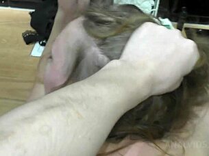 Young Stud's Huge Cock Creampies Cheating Milf's Gaping Pussy