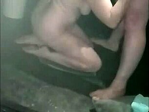 Slave F Sucks Gloryhole Cocks Hard in 2024 Outdoor Frenzy!