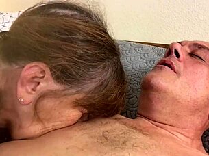 Granny Carmen Angel Deepthroats Cock Like A Slutty Gilf!