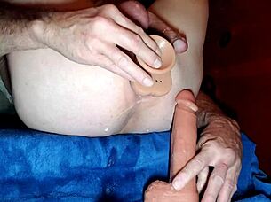 check out this twink up close shoving toys and his own cock deep in his hungry ass