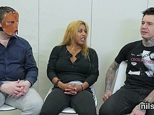 peculiar chick endures brutal anal therapy with ass to mouth pain in asylum